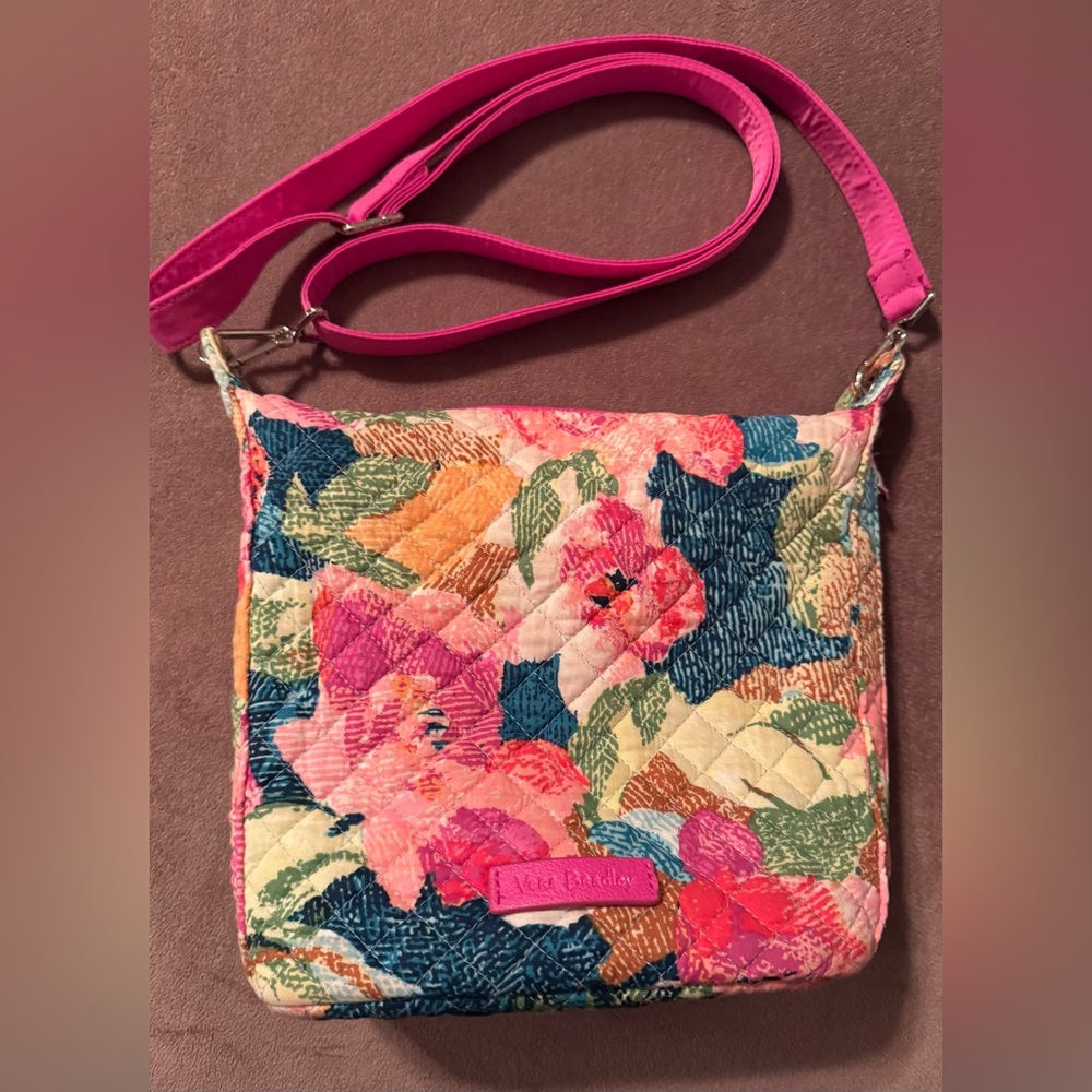 Vera Bradley Carson Floral Mini Hobo Crossbody Bag